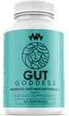 Womens Gut Health Support Supplement | Female Probiotic Digestive Enzyme Vitamin | Papain Enzyme for Digestion Support | Gut Goddess
