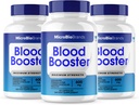 (3 Pack) Microbio Blood Booster, Micro Bio Blood Booster Natural Blood Flow Support Supplement, Micro Bio Brands Pills Advanced Microbiobrands Maximum Strength Support Formula (180 Capsules)