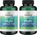 Swanson Century Formula Multivitamin Without Iron 130 Tabs (2 Pack)