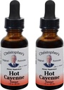 Christopher's Original Formulas Hot Cayenne Extract, 1 fl oz - Natural Herbal Supplement - Pack of 2