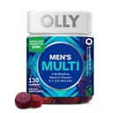 OLLY Men's Multi Gummies, Supports Overall Wellness,* Vitamins A, C, D, E, Bs & Zinc, BlackBerry Blitz Flavored, 65 Day Supply - 130 Count
