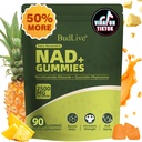 NAD Resveratrol Gummies, Liposomal NAD Gummies for Women with Nicotinamide Riboside, Quercetin, Trans-Resveratrol, Anti-Aging, Cellular Energy & Healthy Aging Support, Non GMO, 90 Counts
