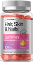 Horbäach Hair Skin and Nails Gummies | 100 Count | with Biotin | Fruit Flavored Vitamins | Non-GMO, Gluten Free Supplement