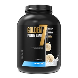 Maxler Golden 7 Protein Blend - Protein Powder for Muscle Gain & Recovery - Vanilla Protein Powder 5 lb
