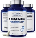 1MD Nutrition NAC Supplement N-Acetyl Cysteine - NAC 600 mg - Antioxidant Supports Detox and Glutathione Production - N Acetylcysteine Respiratory Supplement for Lung Health - 60 Capsules