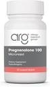 Allergy Research Group Pregnenolone 100mg - Progesterone Supplements for Women & Men, Hormone & Stress Support with Natural Wild Yam, Micronized Pure Lipid Matrix, Plant Based - 60 Tablets