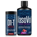 Siren Labs D1-T Strength Monster Muscle (120 Capsules) & Siren Labs Vaso-VOL Liquid Muscle Pump Volumizer (Mixed Berry)