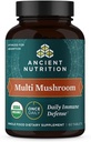 Ancient Nutrition Mushroom Supplement, Organic Multi Mushroom Immune Support Tablet, Supports Stress Response, Gluten Free, Paleo and Keto Friendly, 60 Count