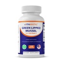 Vitamatic Green Lipped Mussel Capsules with Turmeric – Plant-Based Botanical Extract – Vegetarian, Non-GMO, Gluten-Free – Herbal Supplement – 120 Veg Capsules