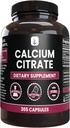Pure Original Ingredients Calcium Citrate (365 Capsules), No Magnesium Or Rice Fillers, Always Pure, Lab Verified