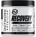 Outwork Nutrition Post Workout Recovery Powder - Creatine Monohydrate, KSM-66 Ashwagandha & Tart Cherry - Speeds Recovery, Eases Soreness - Creatine Powder for Men & Women, Unflavored, 240 Gr