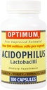 Optimum Acidophilus Lactobacilli Capsules, 100 Count (Pack of 2)