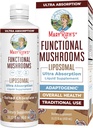 MaryRuth Organics Mushroom, Mushroom Supplement, Mushroom Liquid Vitamin, Reishi Mushroom Supplement for Immune Support, Turkey Tail Vitamin for Stress Relief, Vegan, Non-GMO, Gluten Free, 15.22 Fl Oz