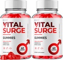 (2 Pack) Vital Surge Gummies, Official Vital Surge Maximum Strength 1000MG Advanced Supplement Gummies, VitalSurge Mens Detox Supplement, Vitasurge Gomitas Chews with Natural Ingredients (120 Gummies)