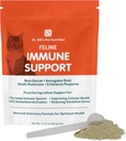 Dr. Bill’s Feline Immune Support | Boosts Cat Immunity and Health with Colostrum, Beta Glucan, Turkey Tail Mushroom, Zinc & Vitamin C | Powder Supplement for Cats of All Ages