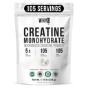 Creatine Monohydrate Powder, Micronized & Unflavored, Creatine Supplement for Men & Women, Muscle Support, Strength & Recovery, 105 Servings,1.16 lb (525g)