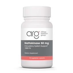 Allergy Research Group Nattokinase NSK-SD 50 mg - Supports Healthy Circulation - from Fermented Soybeans - 90 Capsules