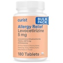 Curist Levocetirizine 5 mg (180 Tablets) Allergy Pills, 24 Hour Allergy Relief - Allergy Medicine