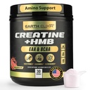Creatine HMB Supplements for Men and Women w/Essential Amino Acids | EAA & BCAA Powder Mix | Creatine Monohydrate Powder and HMB | EAAS & BCAAS | Made in USA & 3rd Party Tested