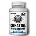 Ekkovision Creatine Monohydrate Capsules, Micronized, Unflavored Creatine Supplement for Men & Women, Pre Workout & Post Workout Support, Easy-to-Swallow, 800 Capsules, 200 Servings