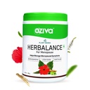 OZiva Plant Based HerBalance for Menopause,(with Black Cohosh, Lodh Bark, Licorice, Red Clover & More) for Hormonal balanace & Better Vaginal Health(0.55 lbs) (250 g)