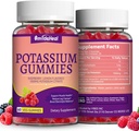 2 Pack Potassium Supplement Gummies 1000mg, Potassium Gummies for Adults, Support Leg Cramps & Muscle Health - Vegan, Non-GMO,120 Count