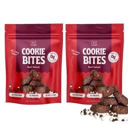 ChipMonk Keto Cookies Bites - Red Velvet Brownie (2 Pack, 16 Bites) Low Carb Keto Snacks - Gluten-Free, High Fat, Low Sugar, Ketogenic Sweet Snack Foods, Healthy Macro Nutrition Treats