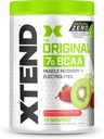 Xtend Natural Zero BCAA Powder Strawberry Kiwi Splash | Free of Artificial Sweeteners, Flavors, and Chemical Dyes | Post Workout Drink with Amino Acids | 7g BCAAs | 25 Servings