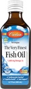 Carlson - The Very Finest Fish Oil, 1600 mg Omega-3s, Liquid Fish Oil Supplement, Norwegian Fish Oil, Wild-Caught, Sustainably Sourced Fish Oil Liquid, Just Peachie, 200 mL (6.7 Fl Oz)