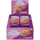 Pure Protein Wildberry Soft Baked Protein Bars – 12g Protein, 8g Fiber, Whole Grain Breakfast Bars, High Fiber, Individually Wrapped Protein Snacks for On-the-Go – 10 Count