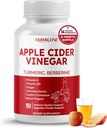 Apple Cider Vinegar 14-in-1 Supplement with Turmeric Ginger Garlic Cinnamon Fenugreek Blueberry Milk Thistle Banaba - Made in The USA