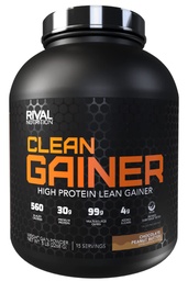 Rival Nutrition Clean Gainer Chocolate Peanut Butter 5 Lb I High Protein Lean Gainer Powdered Drink Mix I 560 Calories, 30g Protein, and 99g Multi-Source Carbs Per Serving I 15 Servings