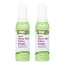 Boogie Micro-Mist Saline Inhaler Refill, Baby Nose Congestion Relief, Nasal Spray for Kids, Pediatrician Recommended, Unscented, 1.7 oz (Pack of 2)