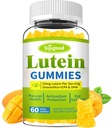 Lutein and Zeaxanthin Supplements Gummies with Astaxanthin & Bilberry Extract - Eye Vitamins with Omega-3, Vitamins A, C, E, D3 & Zinc for Vision Health - Sugar Free, Mango Flavor, 60 Count
