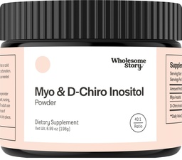 Myo-Inositol & D-Chiro Inositol Supplement Powder for Women | Hormonal Balance & Healthy Ovarian Function Support | Vitamin B8 | Great Alternative to Capsules | 40:1 Ratio | 90 Servings