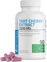 Bronson Tart Cherry Extract 2500 mg Premium Non-GMO Formula Packed with Antioxidants and Flavonoids, 90 Vegetarian Capsules