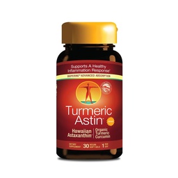 Nutrex Hawaii TurmericAstin – Turmeric & Hawaiian Astaxanthin Supplement with BioAstin & BioPerine Black Pepper, 30 Vegan Softgels