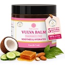 Natruveda Fragrance Free Vulva Balm Moisturizer for Women – Intimate Hydration & Menopause Dryness Support – Natural Feminine Balm for Vulvar Irritation & Itching – Hormone Free – 3 oz