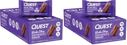 Quest Nutrition Bake Shop, Chocolate Brownies, 10g Protein, 2g Net Carbs, 1g Sugar, Protein Snack, (Pack of 20)