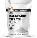 It's Just - Magnesium Citrate Powder, 15oz, Non-GMO Magnesium Supplement, Unflavored (15oz / 129 Servings)