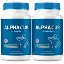 (2 Pack) AlphaCur Capsules, Alphacur for Neuropathy, All Natural AlphaCur Pills for Healthy Nerves, Premium Alpha Cur Pastillas, Review (120 Capsules)