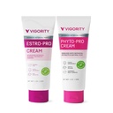 Vigority Women's Botanical Care Duo - Estro-Pro & Phyto-Pro Cream Set for Midlife Skin Comfort, Hydration & Daily Nourishing Support - Gentle, Plant-Based, Non-Irritating Formulas