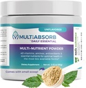 MultiAbsorb~Daily Essential, Multi-Nutrient Powder for Optimal Health, Vitamins, Minerals, Antioxidants, No Fillers or Preservatives, Natural, Non-GMO, 30 Servings (Unflavored)