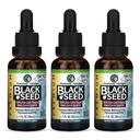 Amazing Herbs Premium Black Seed Oil - Gluten Free, Non GMO, Cold Pressed Nigella Sativa Aids in Digestive Health, Immune Support, Brain Function - 1 Fl Oz (Pack of 3)