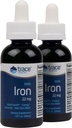 Trace Minerals Ionic Iron, 22mg - Energy Support Supplement with Magnesium & Iron - Aid Brain Health & Immune System Function - Gluten-Free Liquid Supplement - 1.9 fl oz (2 Pack) (92 Servings)