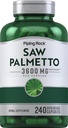 Piping Rock Saw Palmetto Extract 3600mg | 240 Capsules | for Men and Women | Non-GMO, Gluten Free Supplement