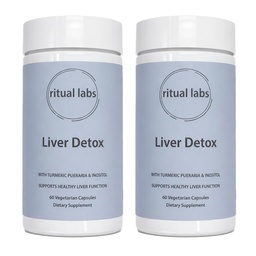 Liver Support, Supplement with Milk Thistle, NAC & Choline Bitartrate, Liver Health Support Formula, Antioxidant Wellness Supplement, Non-GMO, Gluten Free, 60 Capsules (2pcs)