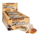 FITCRUNCH Snack Size Protein Bars, 6-Layer Baked Bar, 3g of Sugar & Soft Cake Core (9 Bars, Cinnamon Twist)