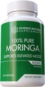 Moringa Capsules (60 Count) - Moringa Powder Capsules Packed with Essential Vitamins and Antioxidants - Moringa Capsule for Brain Support - Moringa Leaf Capsules