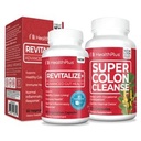 Health Plus Bundle: Contains Revitalize+ (60 Capsules/30 Servings) & Super Colon Cleanse (120 Count)